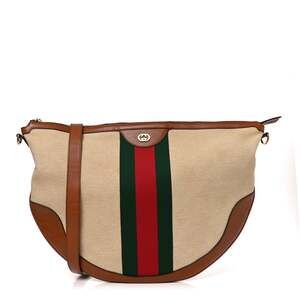 Gucci Vintage Canvas Calfskin Web Large #243760G13B